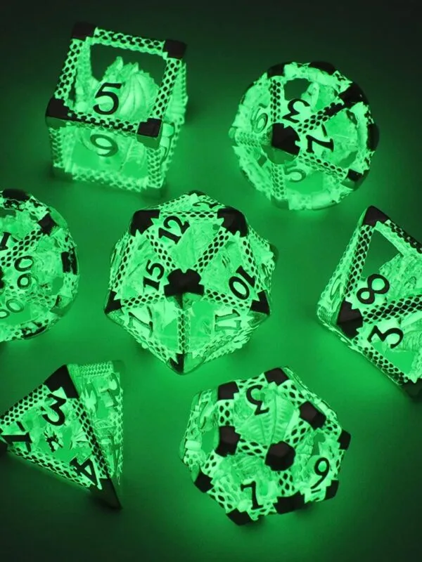 Hollow Luminescent Metal Dice - Image 2