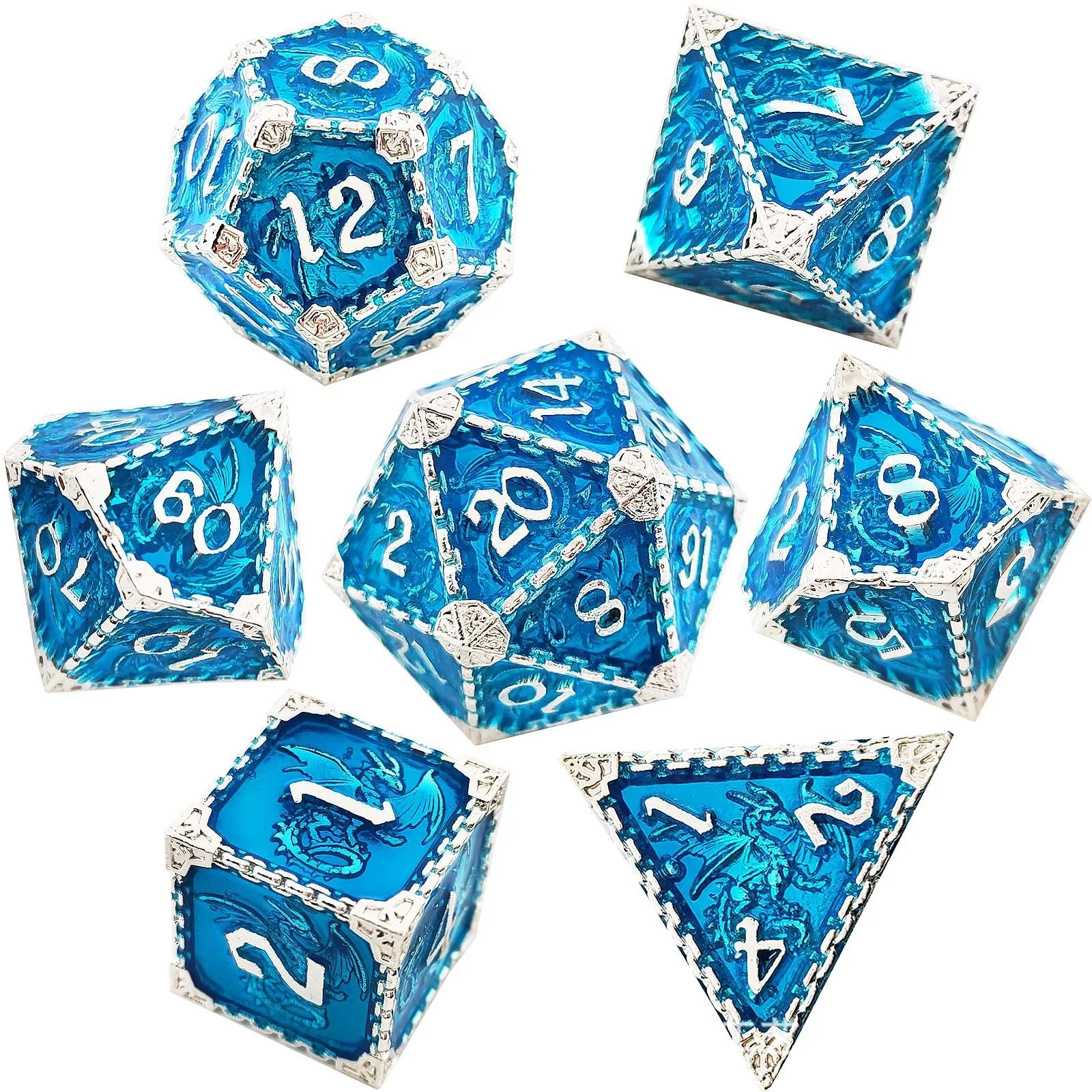 Metal Dice Set Dragon - Image 10