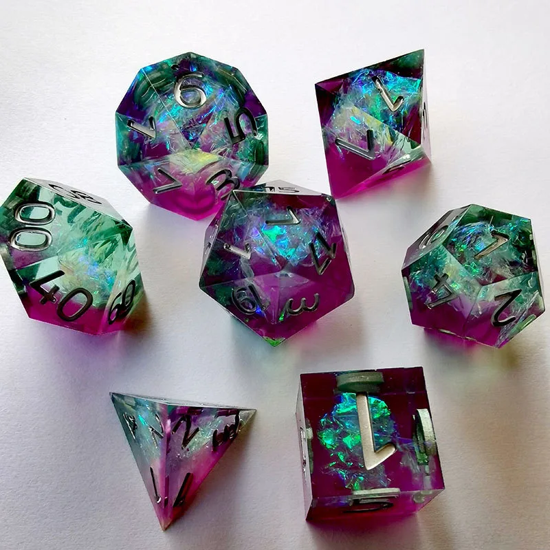 Resin 7 Piece Dice Set - Image 4
