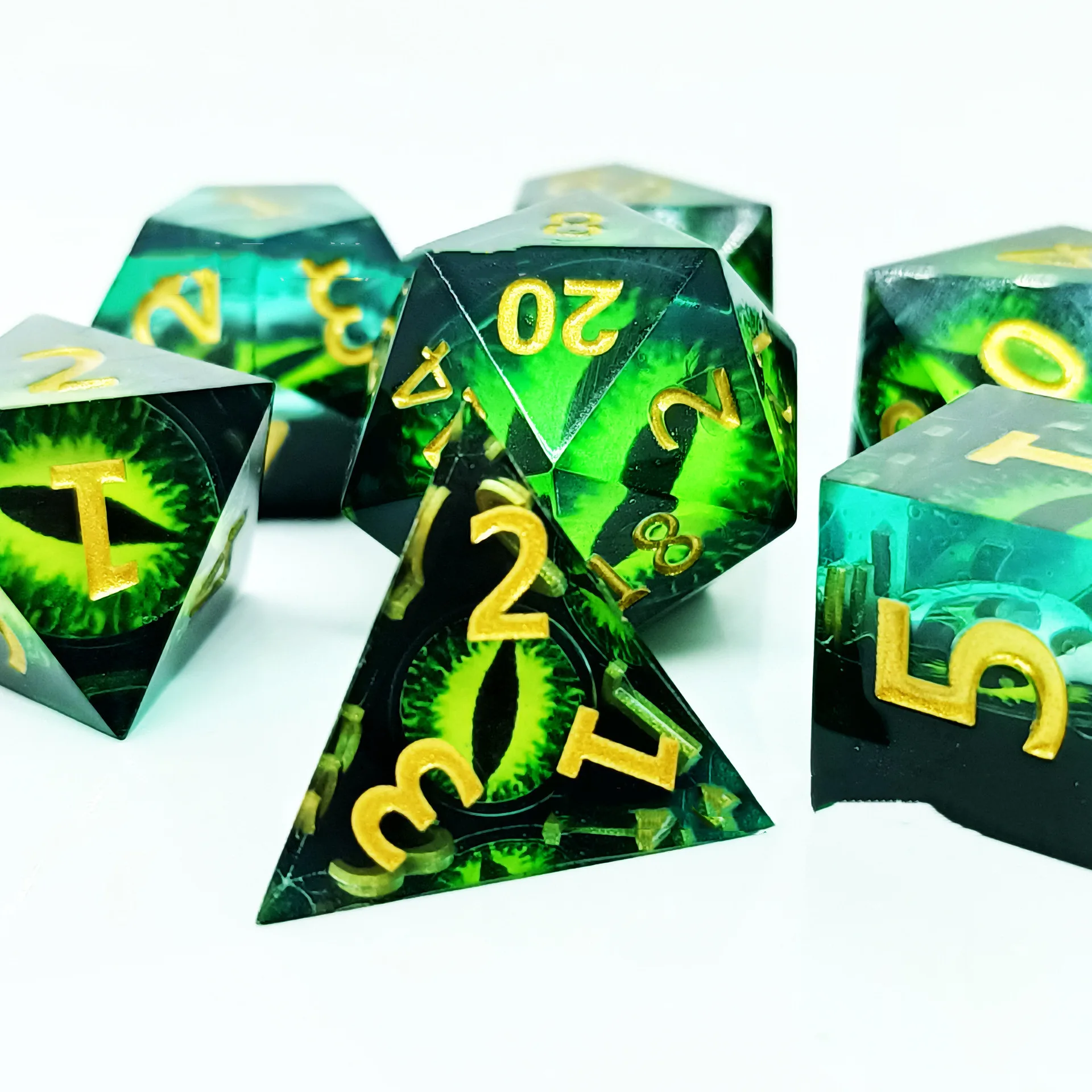 Green Dragon Eye Dice - Image 2