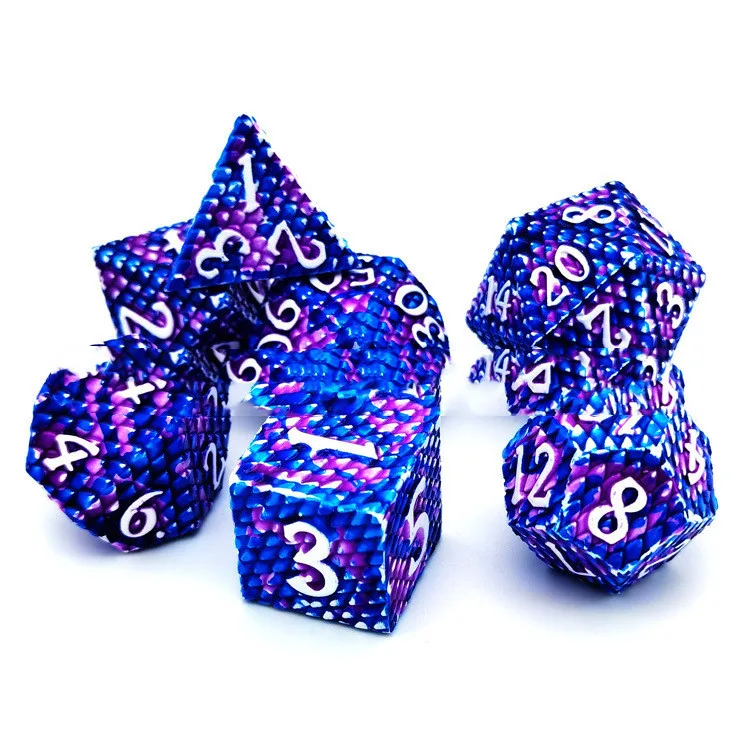 Metal Dragon Scale Dice Set - Image 8
