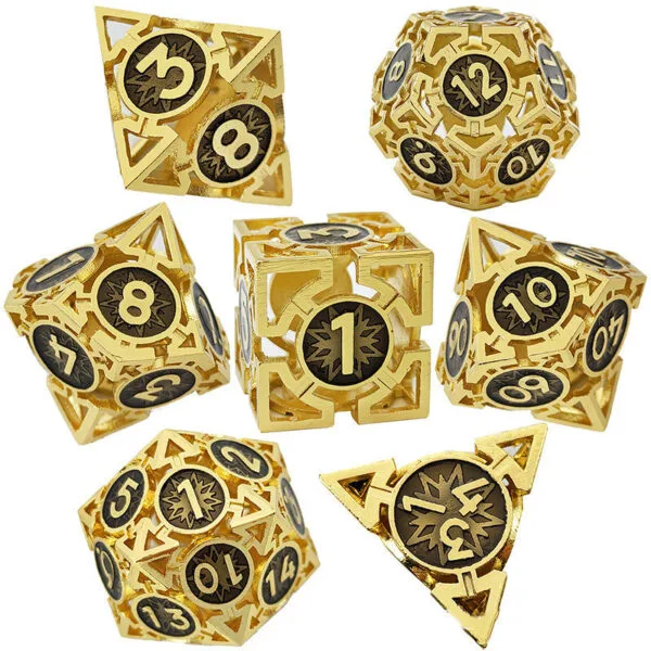 Hollow Metal Dice Set - Image 3