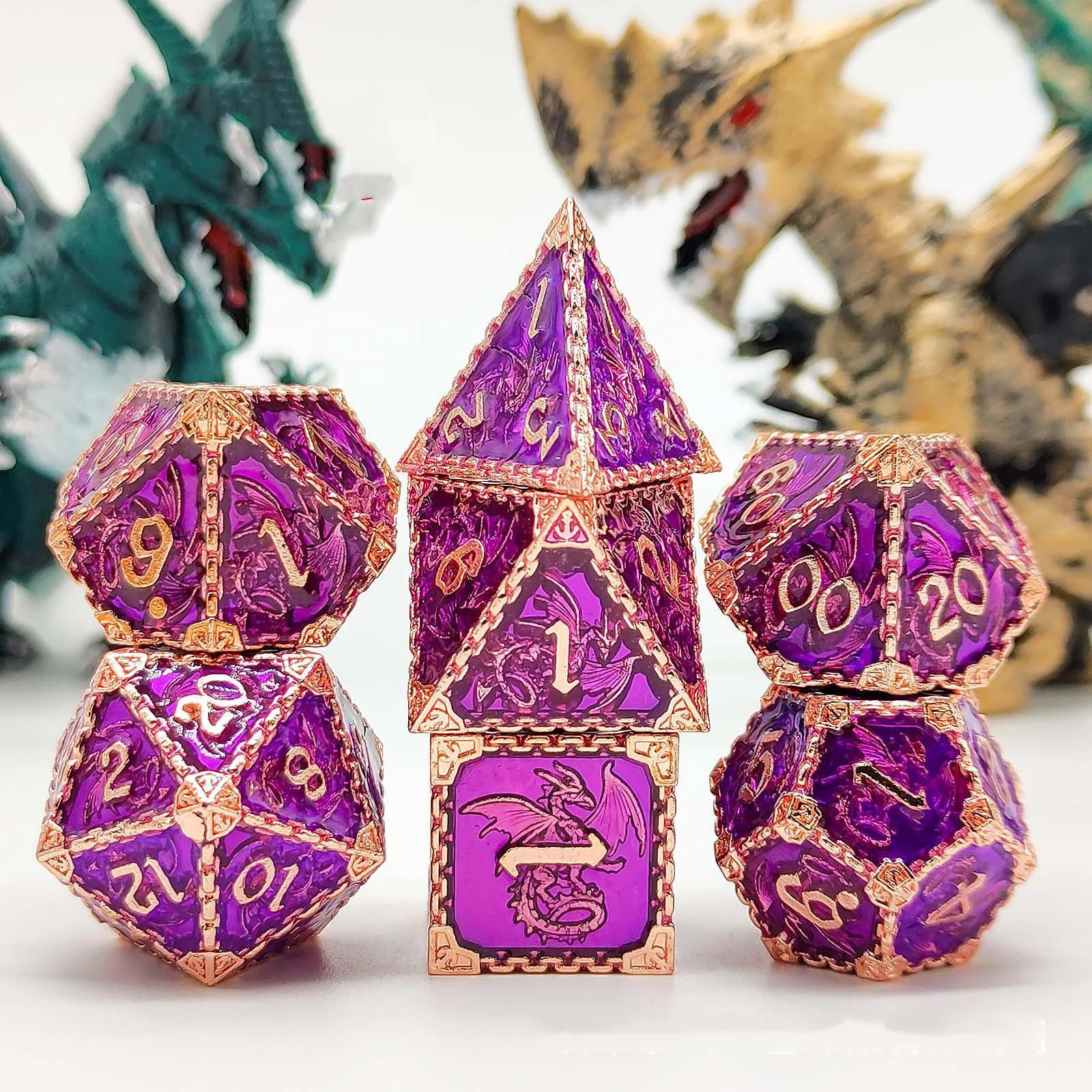 Metal Dice Set Dragon - Image 9