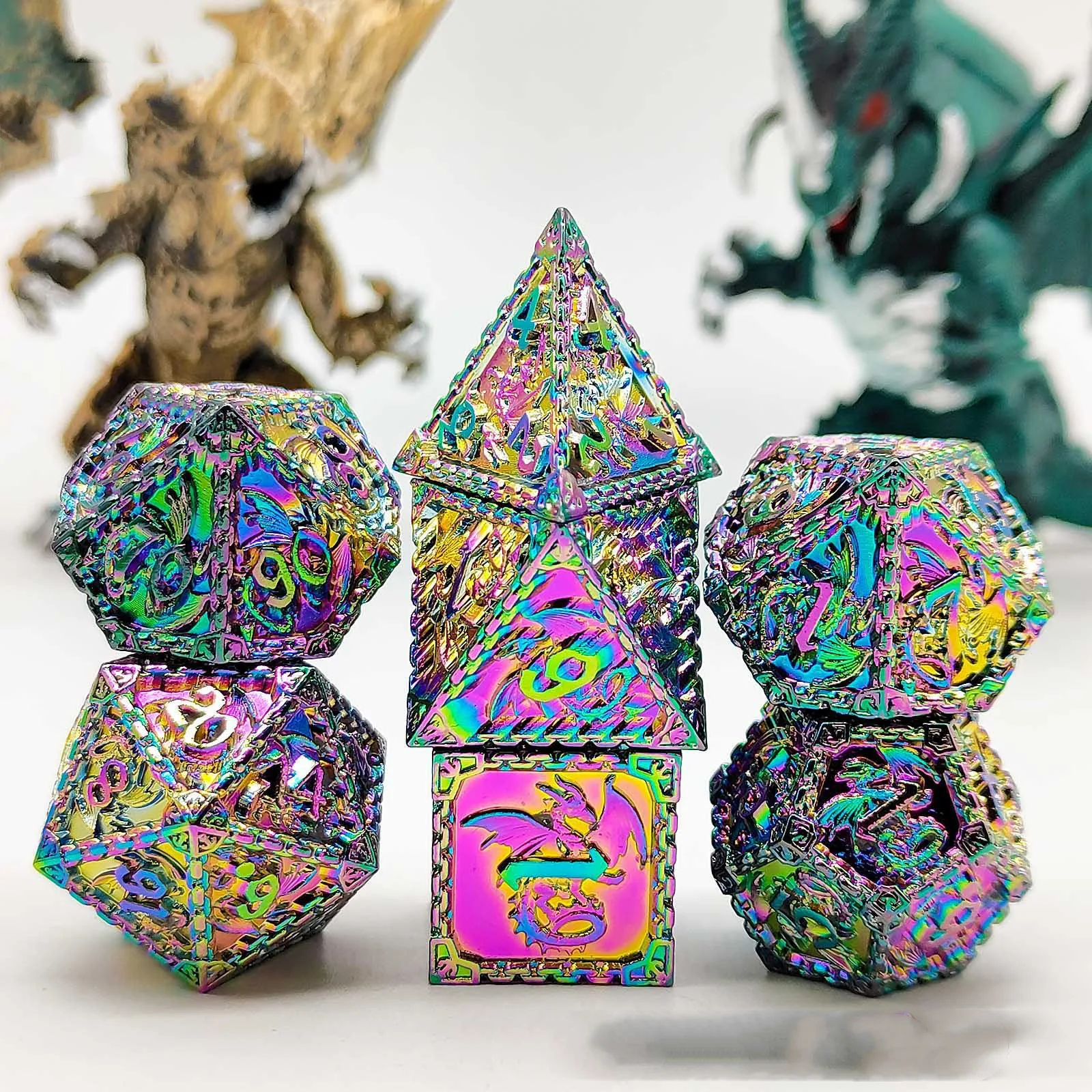 Metal Dice Set Dragon