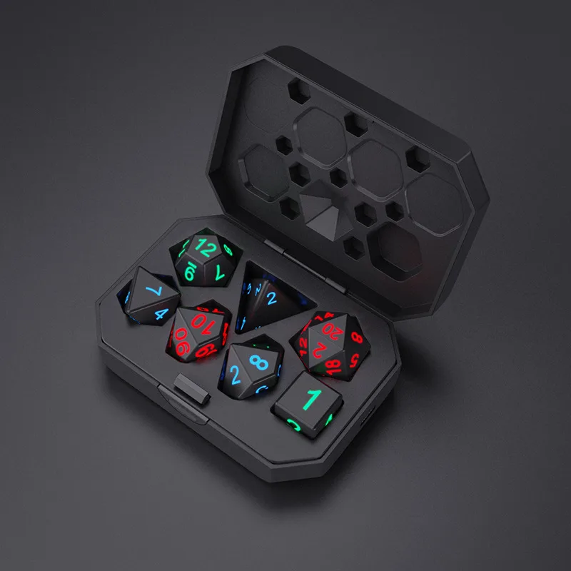 Rechargeable Glowing Dice Set - Image 3