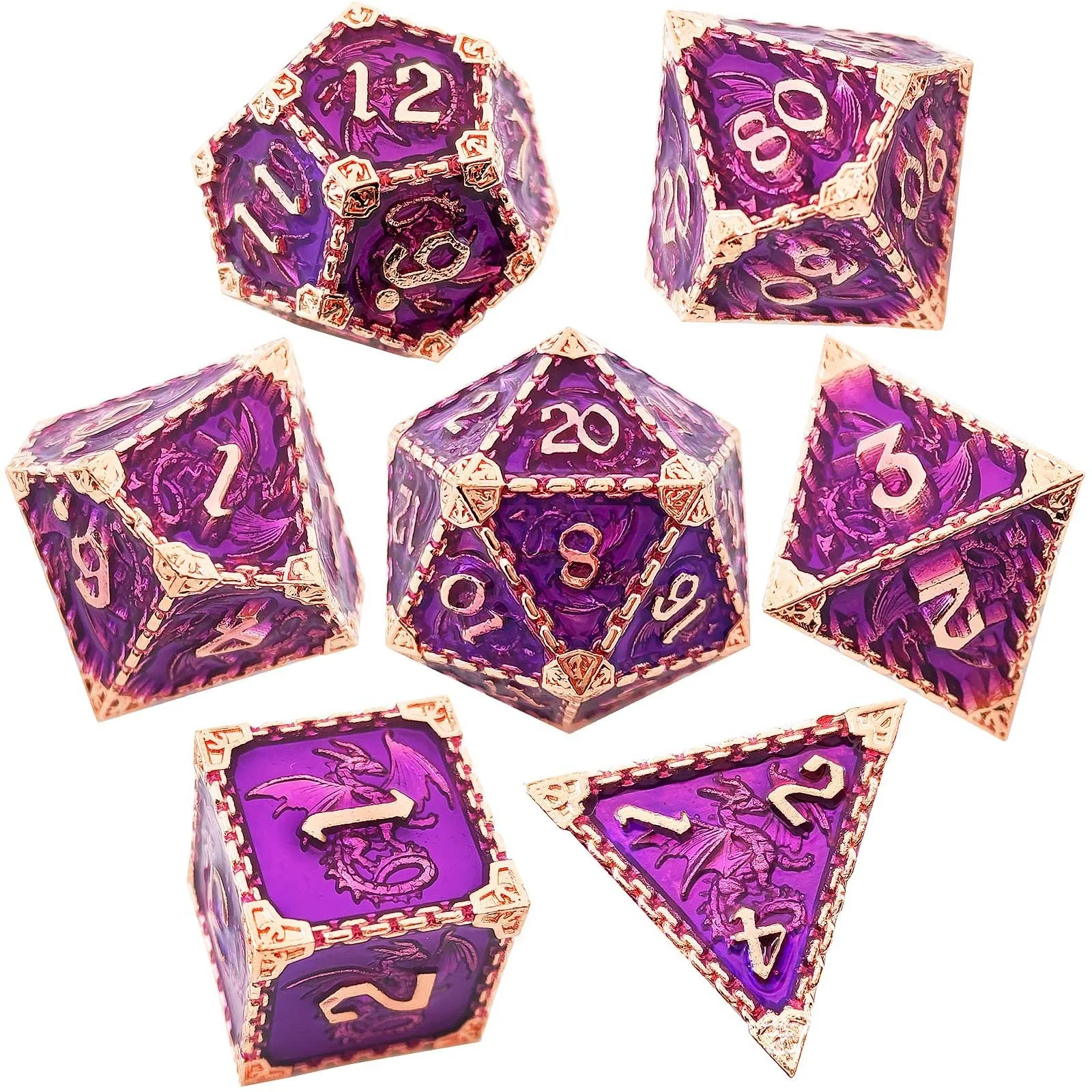 Metal Dice Set Dragon - Image 5