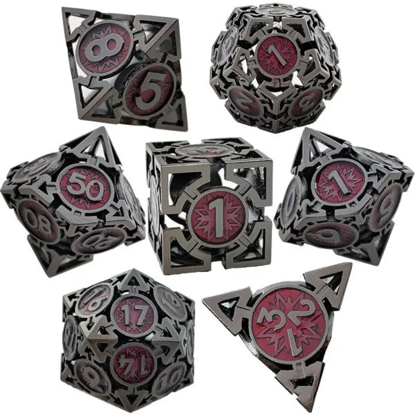 Hollow Metal Dice Set