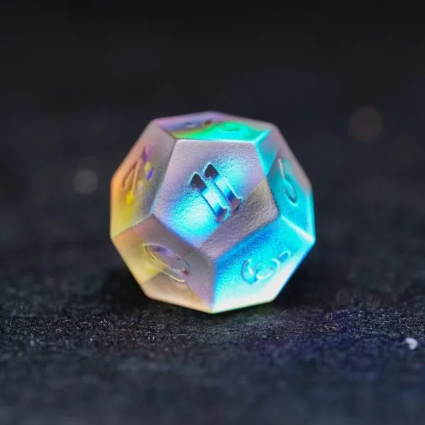 Phantom Crystal Frosted Relief Dice - Image 3