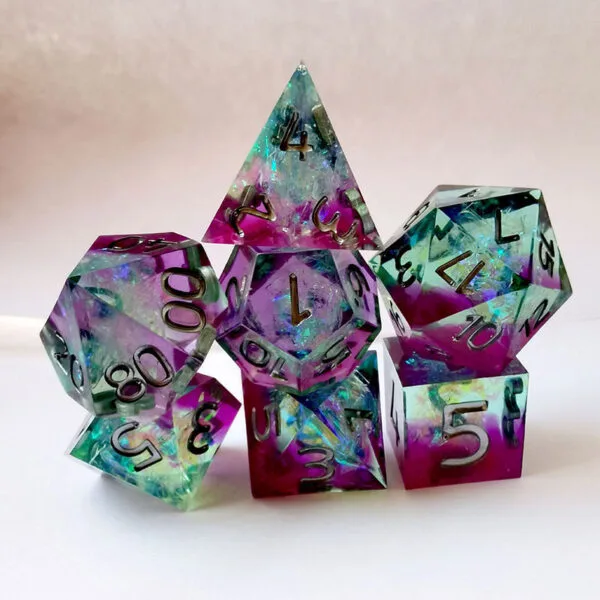 Resin 7 Piece Dice Set - Image 3