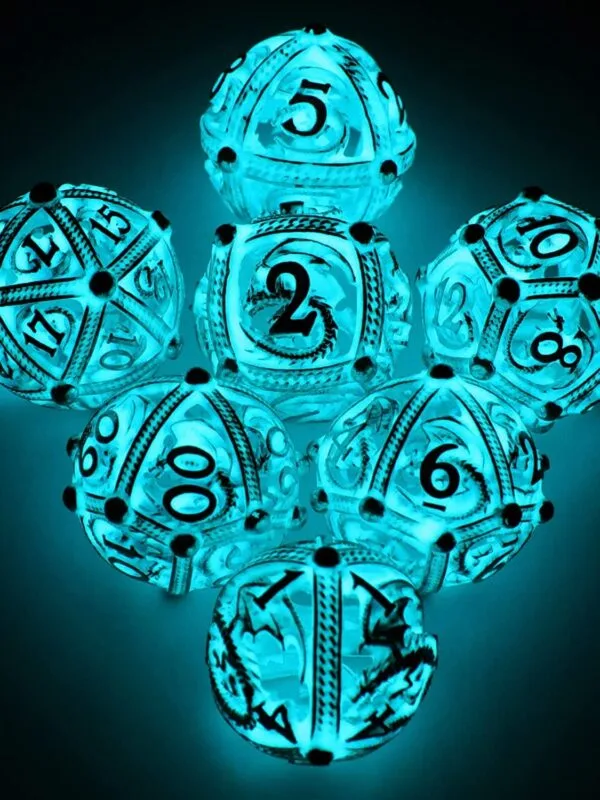 Hollow Luminescent Metal Dice - Image 4