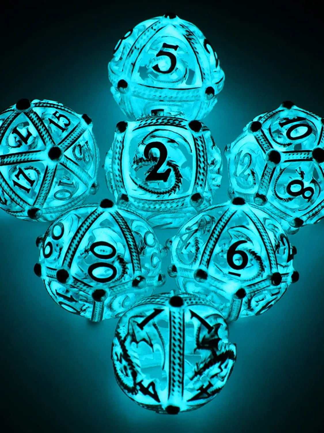 Hollow Luminescent Metal Dice - Image 4