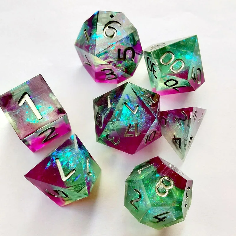 Resin 7 Piece Dice Set - Image 2