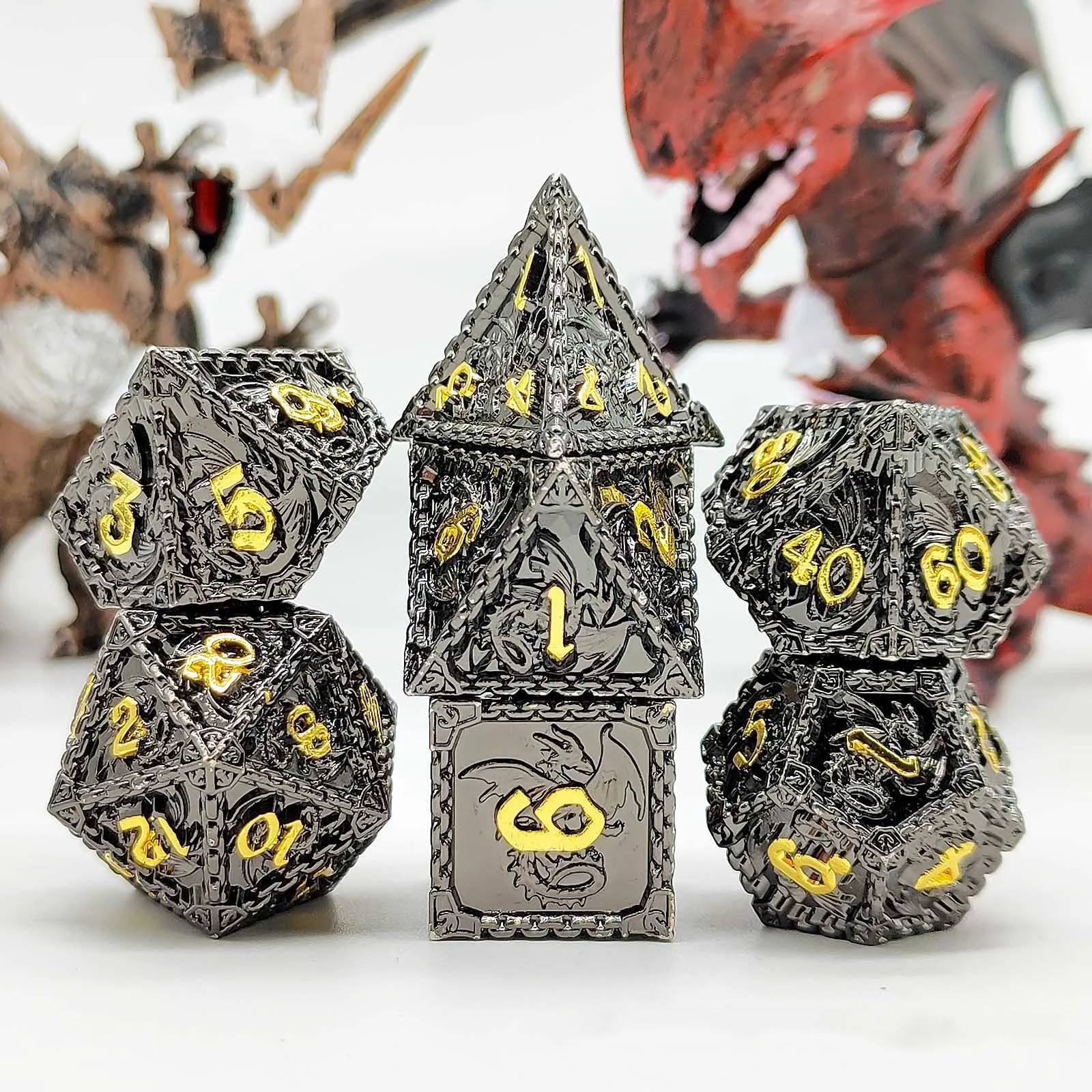 Metal Dice Set Dragon - Image 8