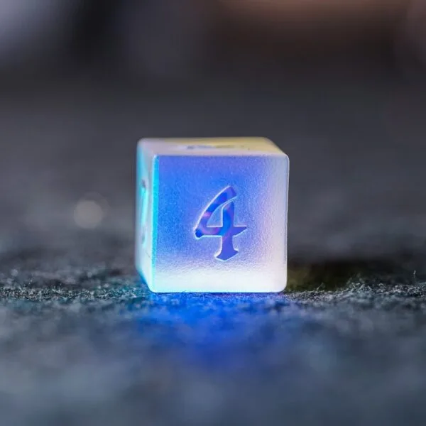 Phantom Crystal Frosted Relief Dice - Image 5