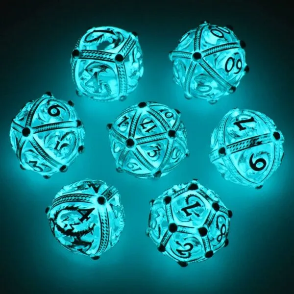Hollow Luminescent Metal Dice