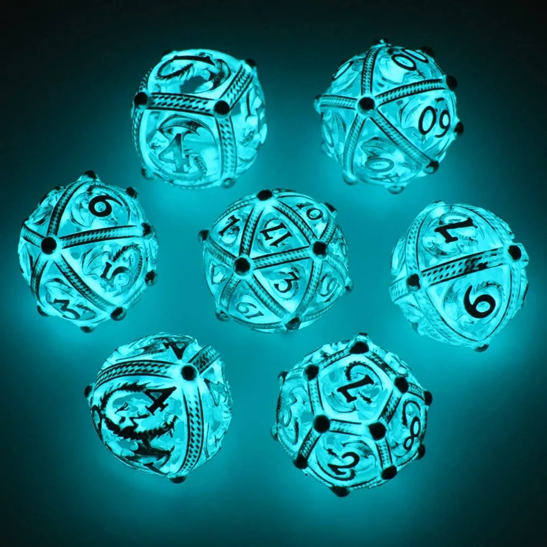 Hollow Luminescent Metal Dice
