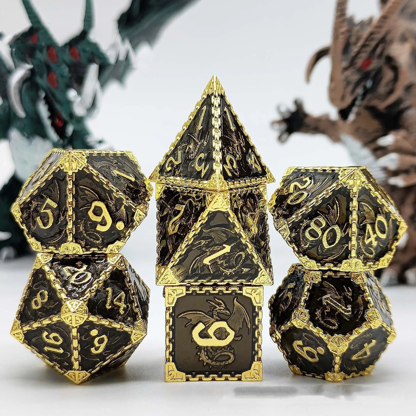 Metal Dice Set Dragon - Image 4