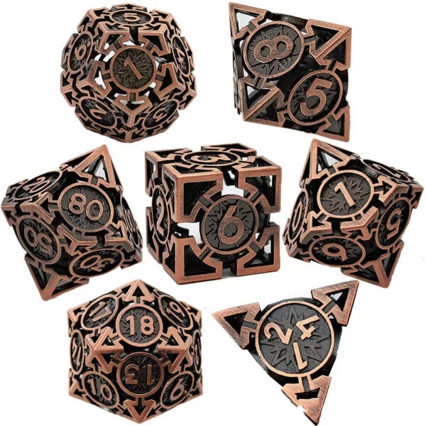 Hollow Metal Dice Set - Image 8