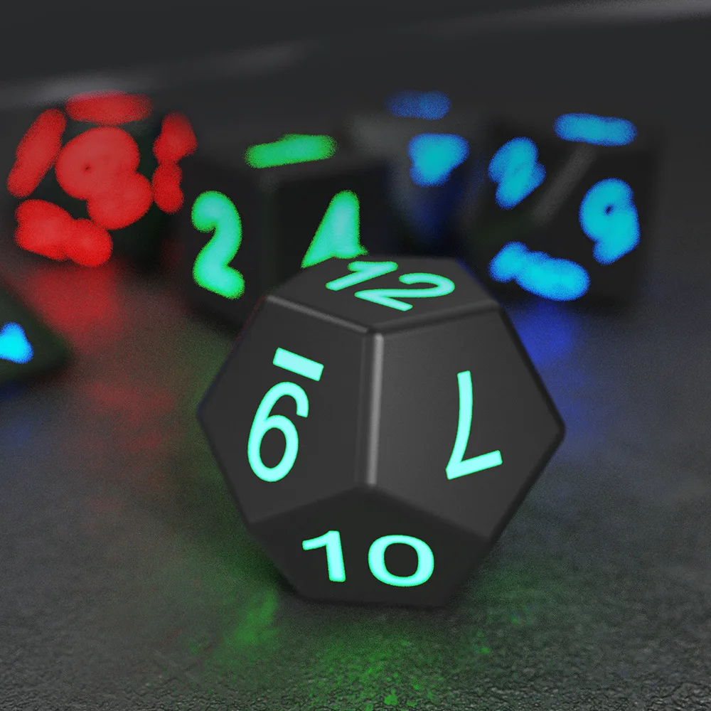 Rechargeable Glowing Dice Set - Image 4