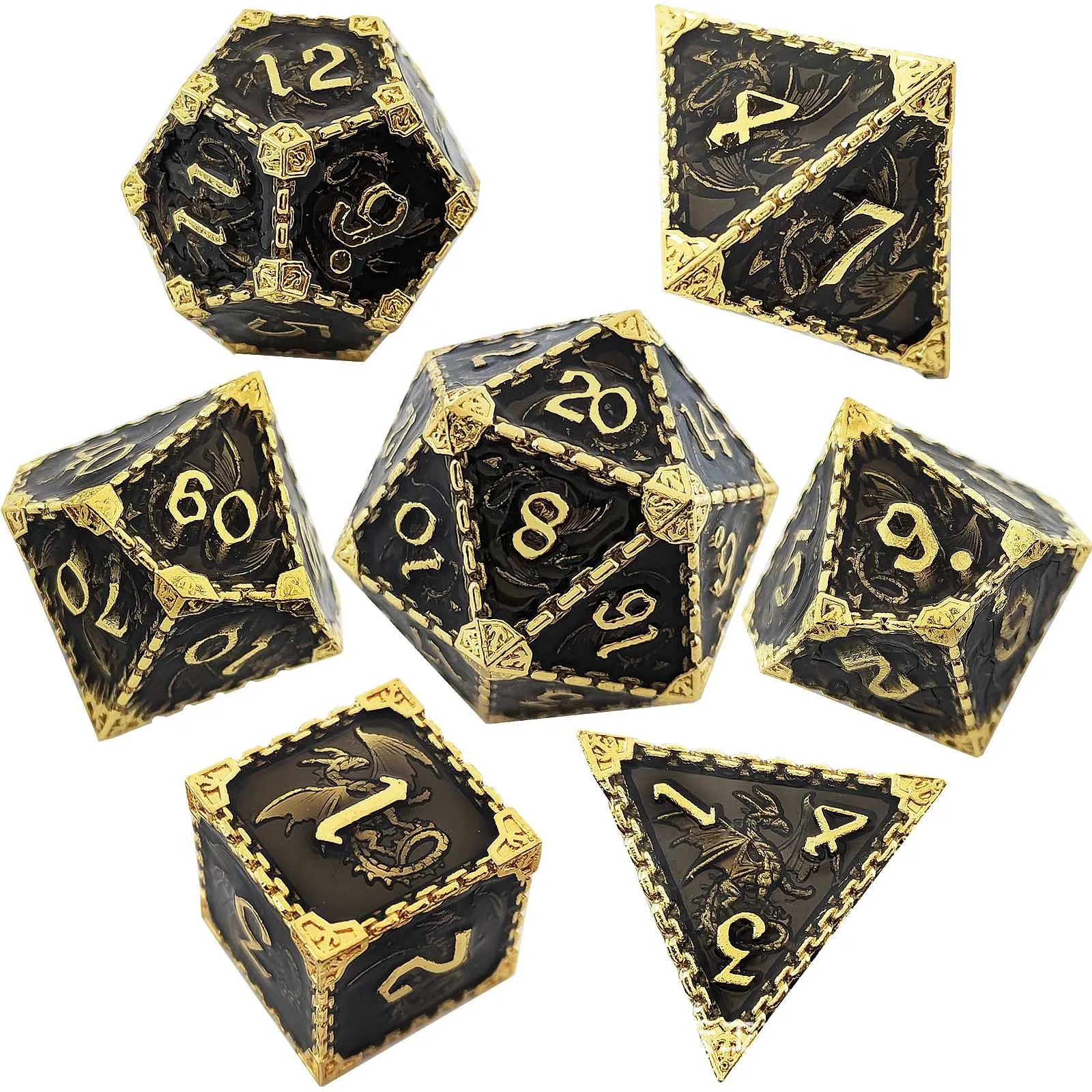 Metal Dice Set Dragon - Image 2