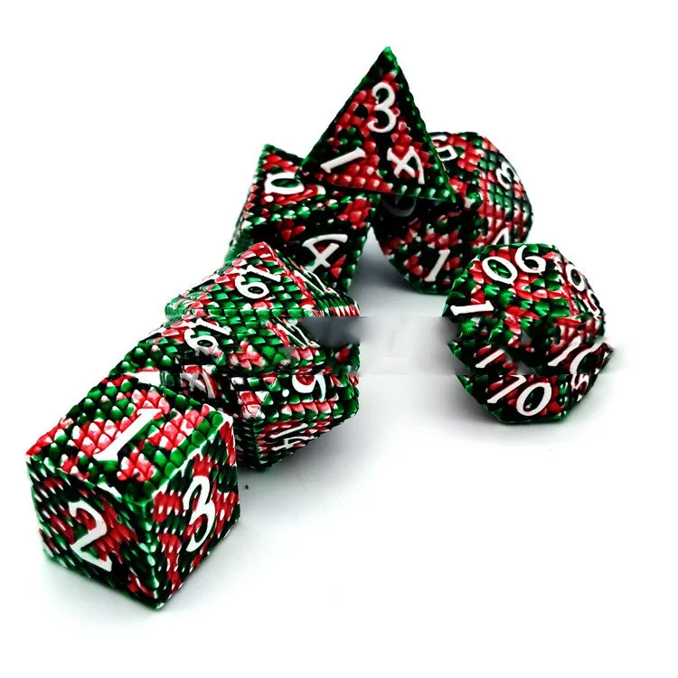 Metal Dragon Scale Dice Set - Image 9