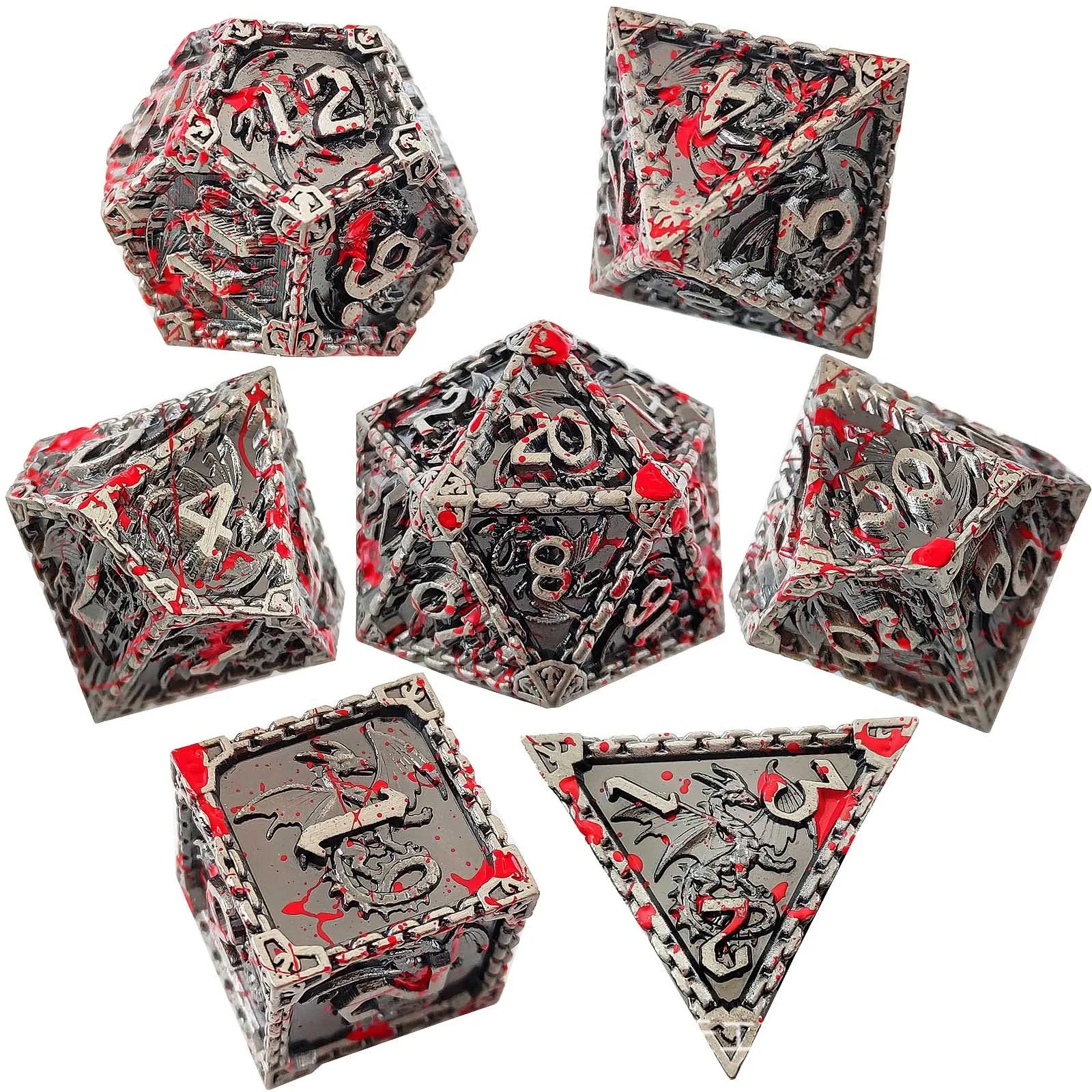 Metal Dice Set Dragon - Image 3
