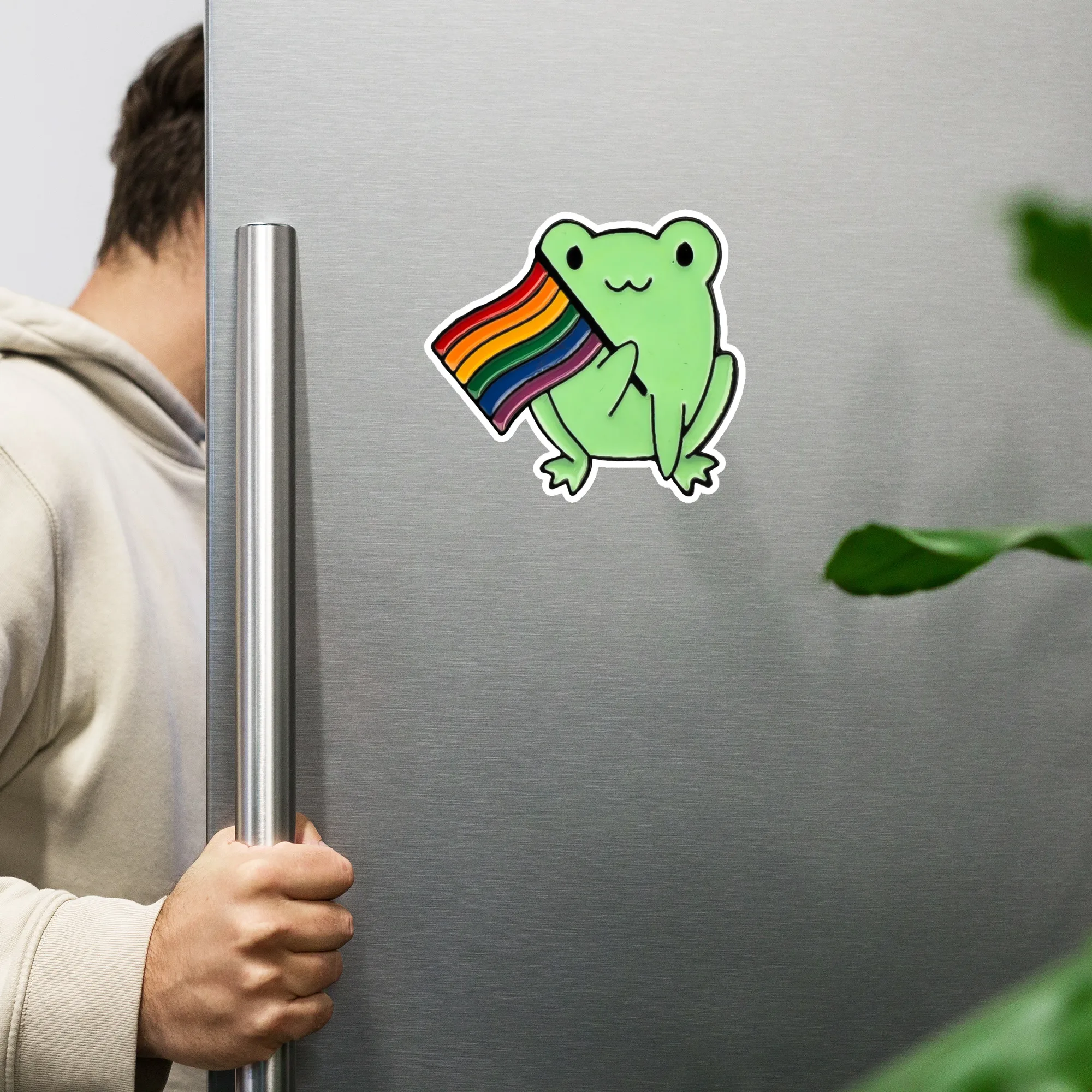 Green Frog Rainbow Magnet - Image 3